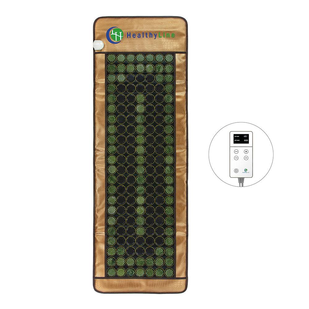 Full-length infrared heating mat with jade & tourmaline and LED controller.