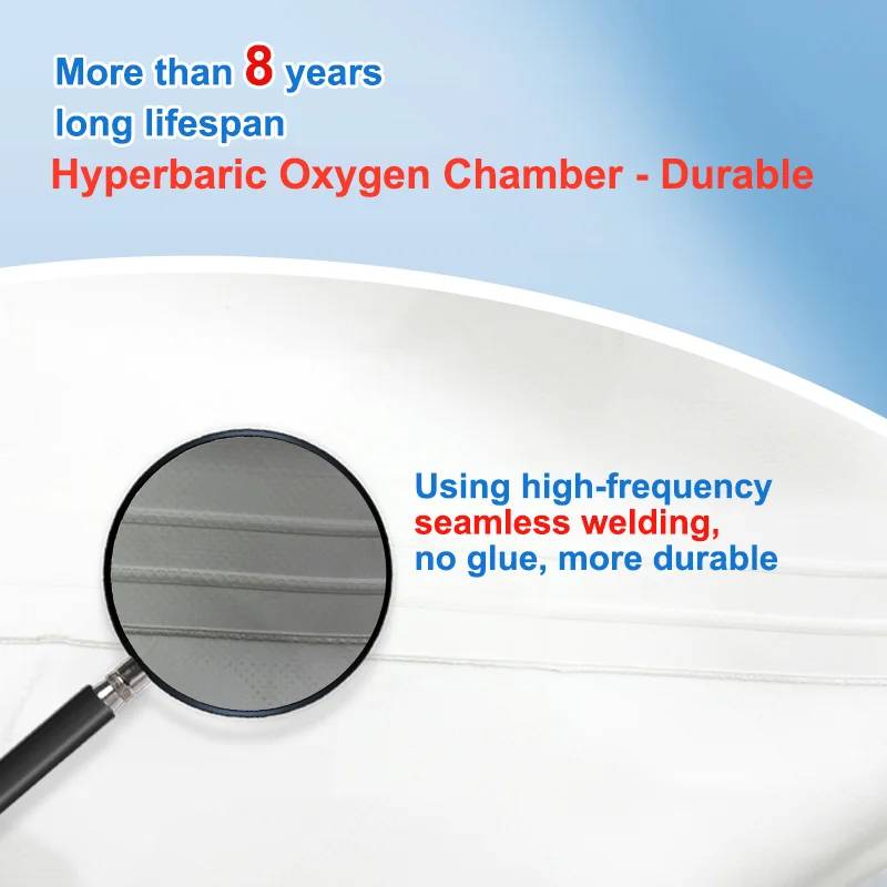 Magnified view of TPU material layers in Oxyair 1.5 ATA chamber