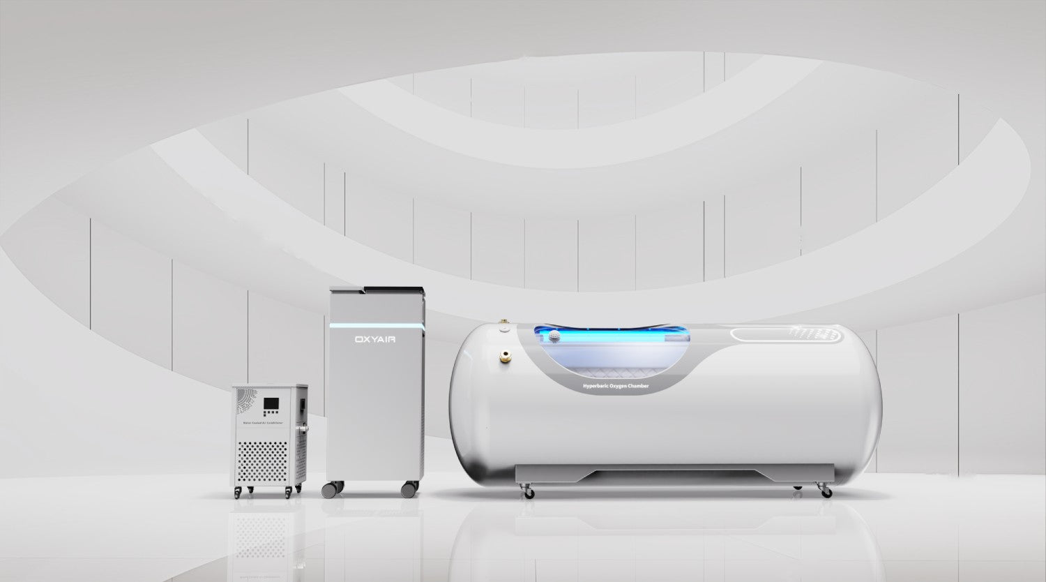 Oxyair 2.0 ATA Supine Hard Body Hyperbaric Chamber YTD03
