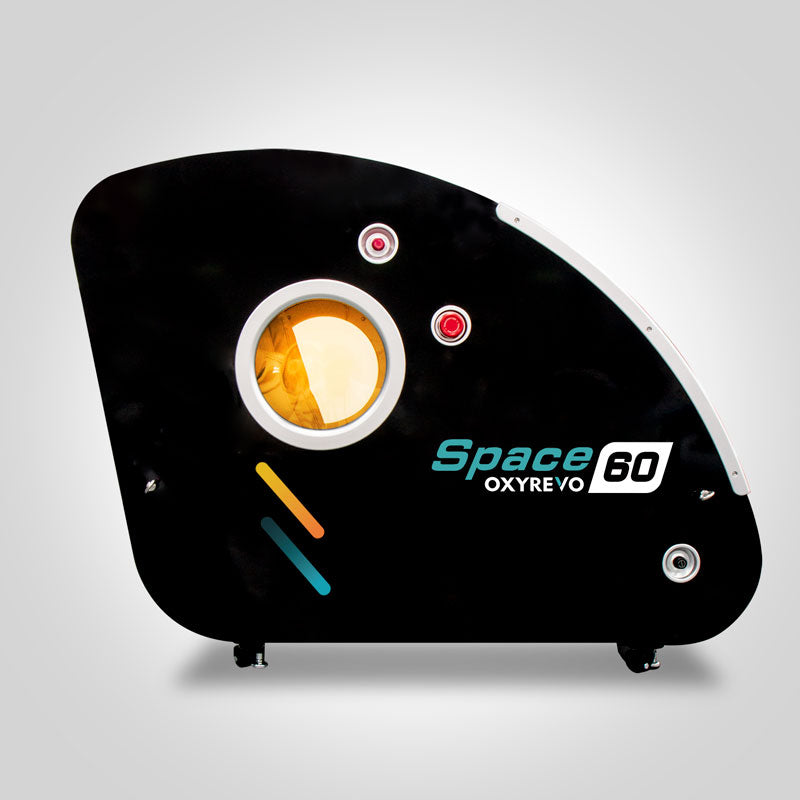 Space 60 opposite side view, black model.