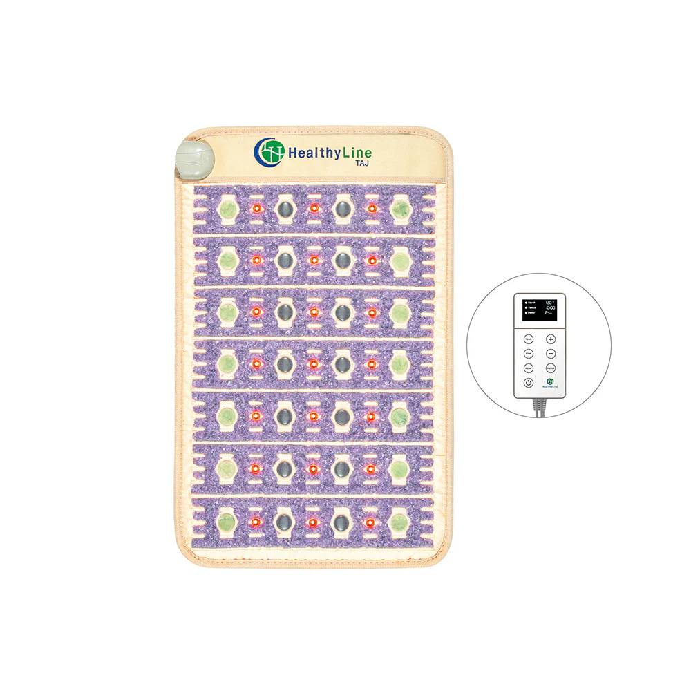 TAJ Series PEMF InfraMat Pro 32"x20" with jade, amethyst, and photon therapy