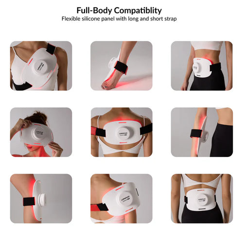 Red Light Therapy Panel Wearable with 6 Wavelengths for Healing and Pain Reduction | Lumaflex Essential Pro