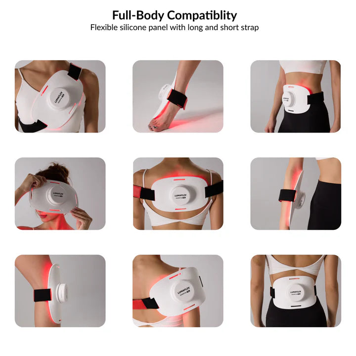 Red Light Therapy Panel Wearable with 6 Wavelengths for Healing and Pain Reduction | Lumaflex Essential Pro