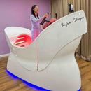 The Swan Infra Shaper Classic delivers an immersive exercise experience by combining infrared light, collagen therapy, ionization, and low impact cardio.