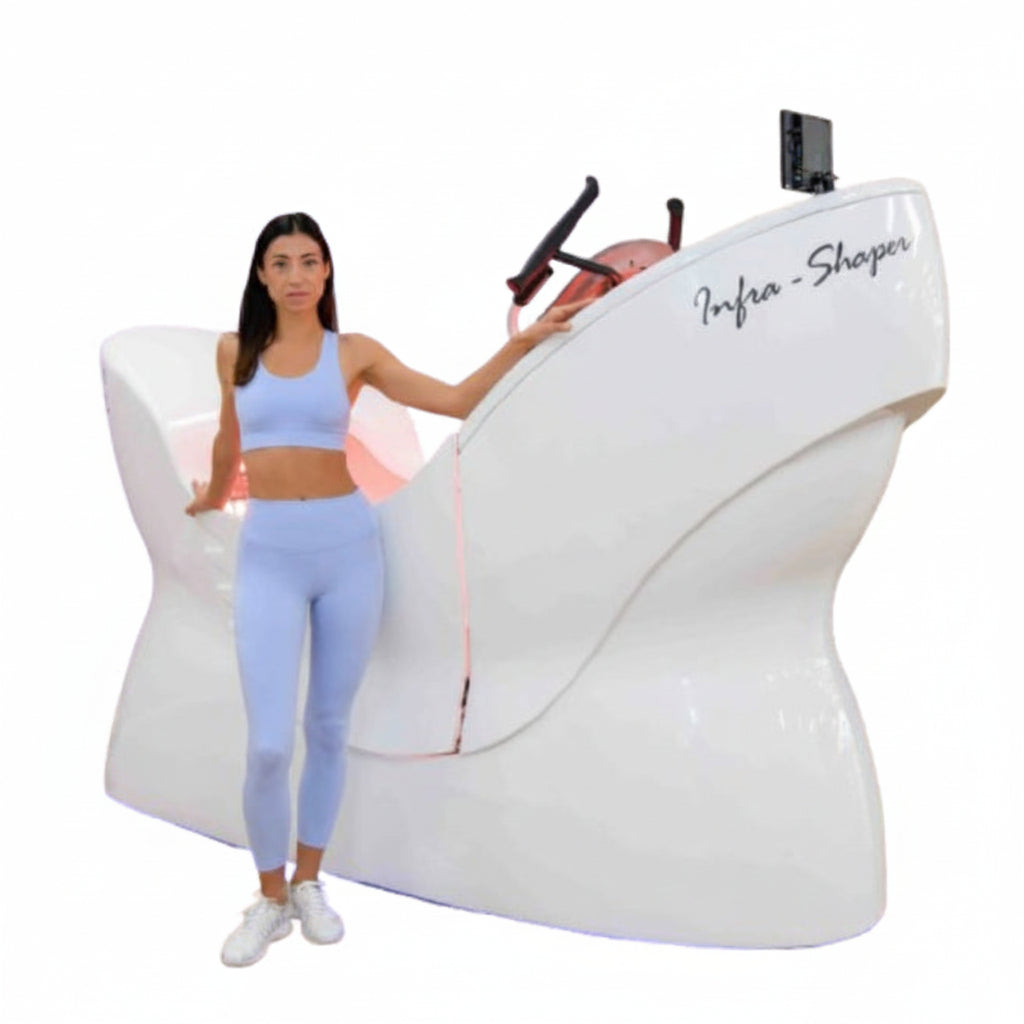 Elliptical Bike Trainer with Red Light Therapy and Negative Ion System - Swan Infra Shaper