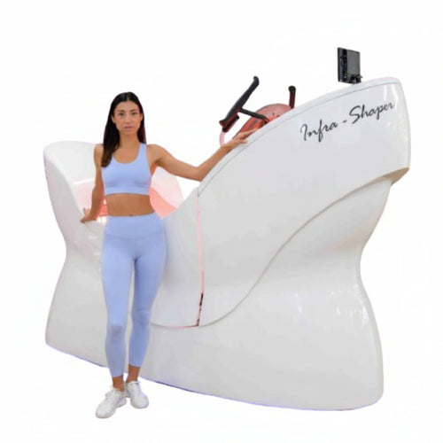 Elliptical Bike Trainer with Red Light Therapy and Negative Ion System - Swan Infra Shaper