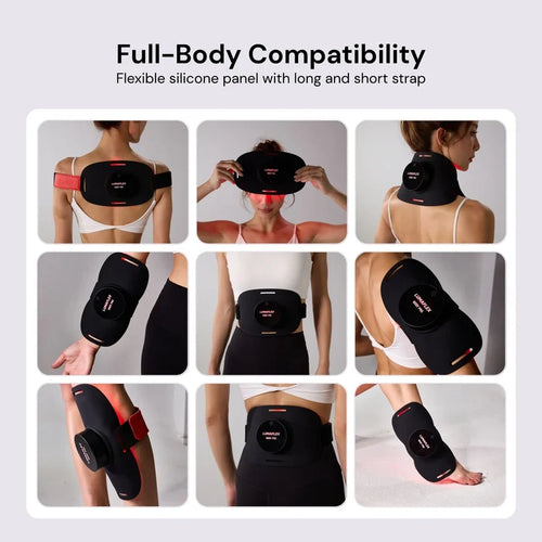 Red Light Therapy Device, Waterproof Flexible Wearable to Reduce Stress and Pain - The Body Pro Kit by Lumaflex