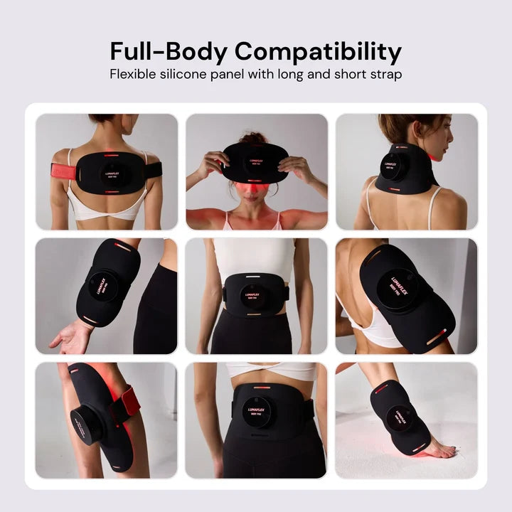Red Light Therapy Device, Waterproof Flexible Wearable to Reduce Stress and Pain - The Body Pro Kit by Lumaflex
