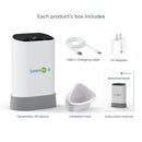 HealthyLine Generation 50 complete kit with USB C charging cable, power adapter, inhalation tool, and instruction manual