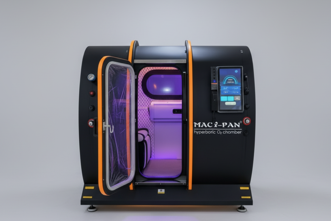 Steel Hyperbaric Chamber, 2.0 ATA with Recliner Seating - Macy Pan HE5000 Fort