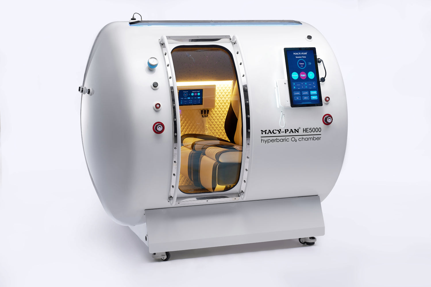 Hyperbaric Chamber Macy Pan HE5000 Standard with 2.0 Maximum ATA and Multiple Seating Configurations