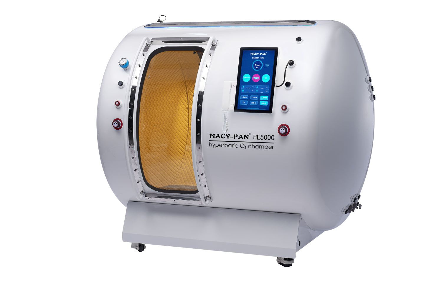 Hyperbaric Chamber Macy Pan HE5000 Standard with 2.0 Maximum ATA and Multiple Seating Configurations