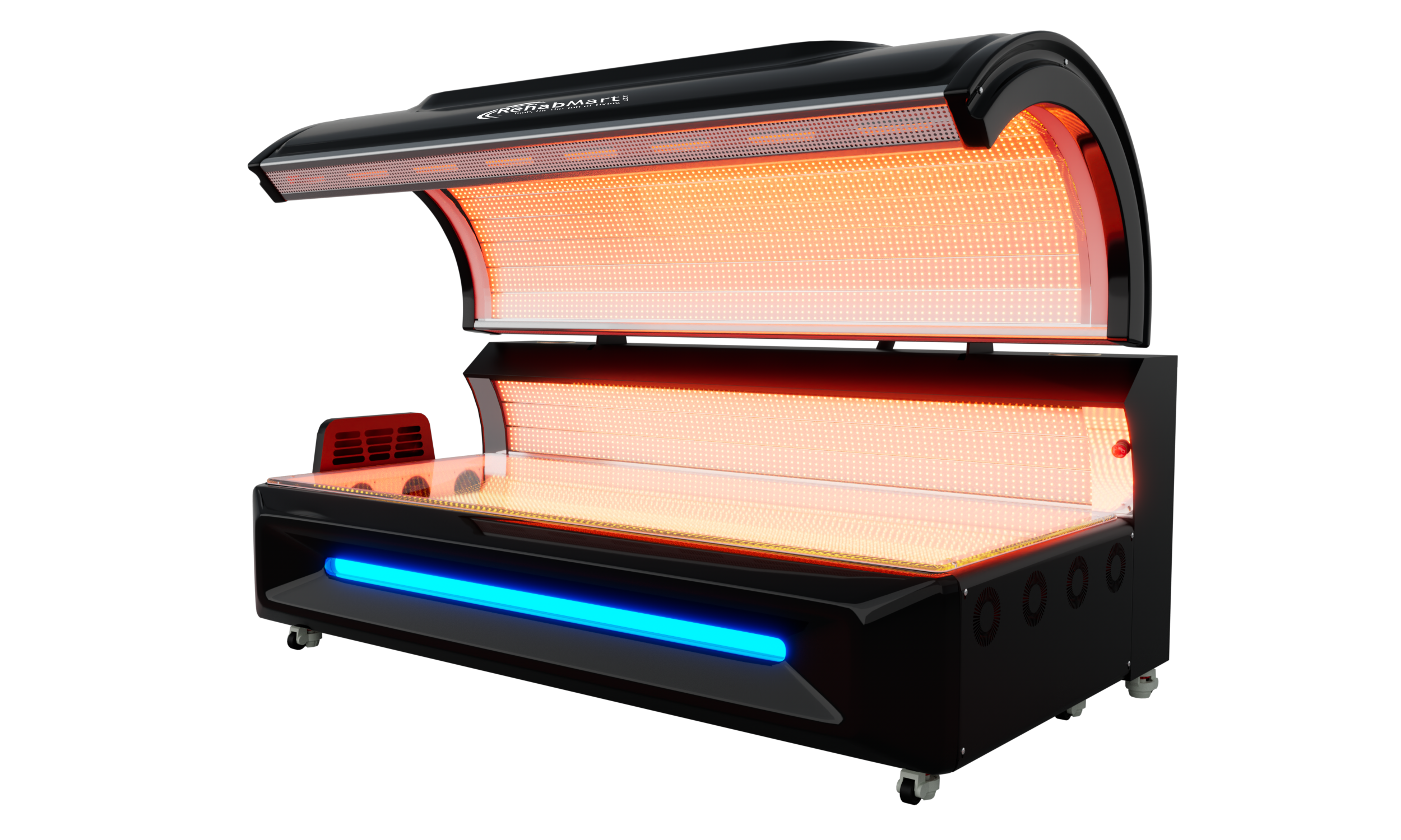 Red Light Therapy Bed for Professional Use, 41600 LEDs, Integrated Body Cooling System
