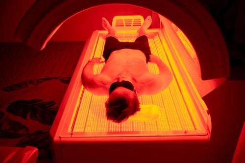 Red Light Therapy Bed for Professional Use, 41600 LEDs, Integrated Body Cooling System