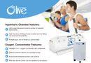 Oxyair RT01 soft shell hyperbaric chamber feature diagram