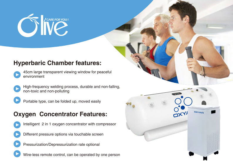 Oxyair RT01 soft shell hyperbaric chamber feature diagram