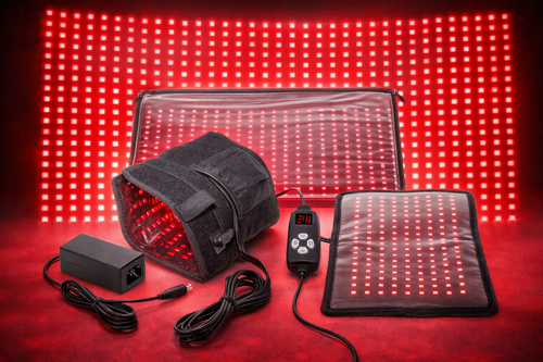 Red Light Therapy Kit with Large Mat, Medium Mat, 3 in 1 Pad, and Hand and Wrist Glove by Red Light Pro Devices