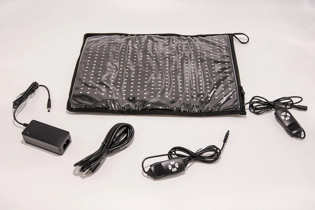 Red Light Therapy Kit with Large Mat, Medium Mat, 3 in 1 Pad, and Hand and Wrist Glove by Red Light Pro Devices