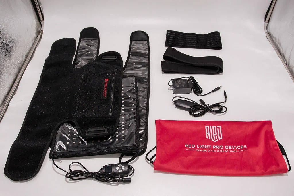 Red Light Therapy Kit with Large Mat, Medium Mat, 3 in 1 Pad, and Hand and Wrist Glove by Red Light Pro Devices