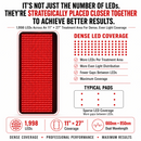 Large Red Light Therapy Mat with 1998 LEDs, Full Spectrum, Professional Grade by Red Light Pro Devices