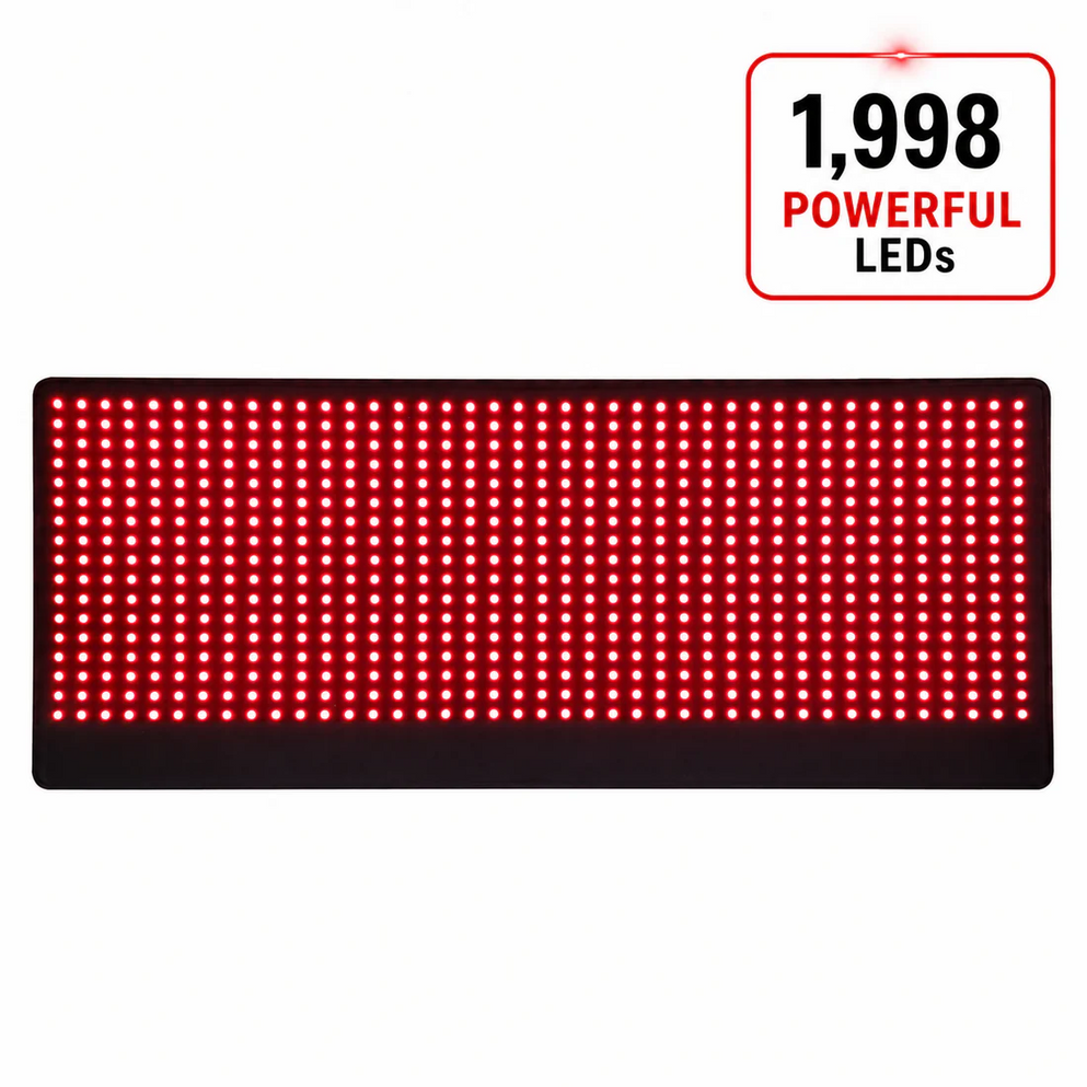 Red Light Therapy Kit with 5 Devices - Large Mat, Medium Mat, 3 in 1 Pad, Neck Wrap and Glove