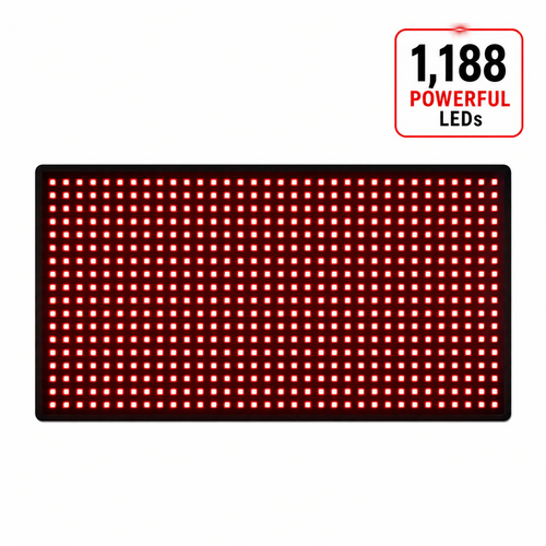 Red Light Therapy Kit with 5 Devices - Large Mat, Medium Mat, 3 in 1 Pad, Neck Wrap and Glove