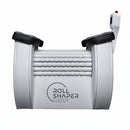 A white and gray Roll Shaper device with black pads and a white control stick on a plain white background.