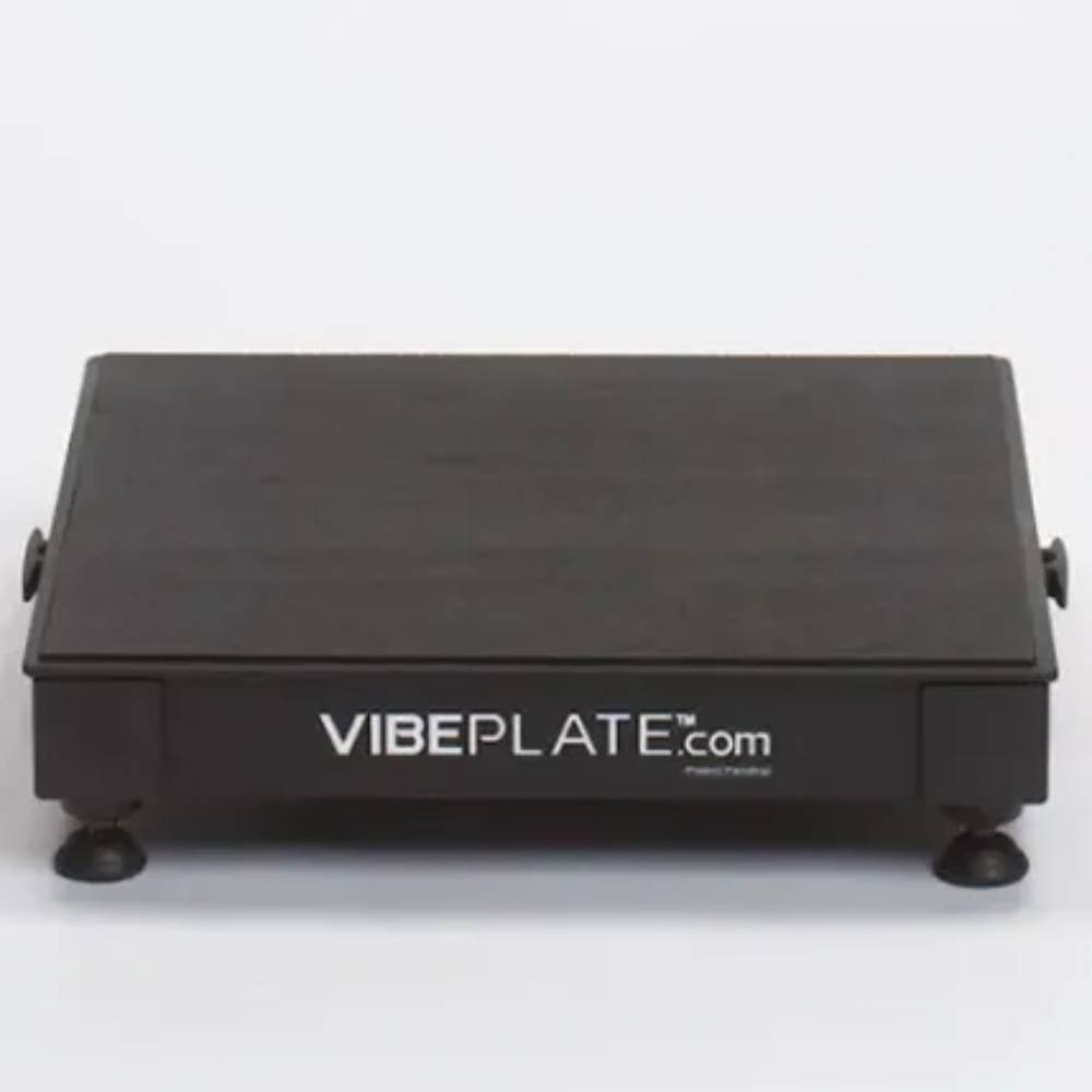 Vibration Plate Mini Whole Body Vibration Platform with Balance Bar for Home Fitness, Therapy, and Stability Support by VibePlate