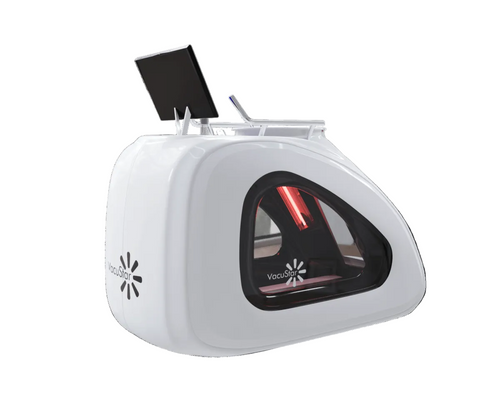 Vacustar Dream Treadmill White shown from side