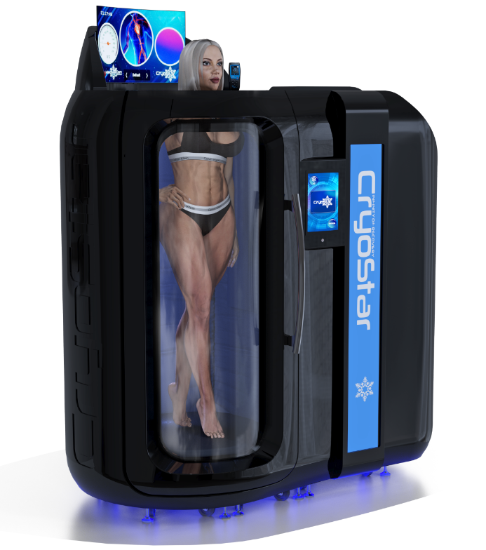 Antarctica Cryotherapy Chamber with Open Head Design, Available in Electric and Nitrogen Styles