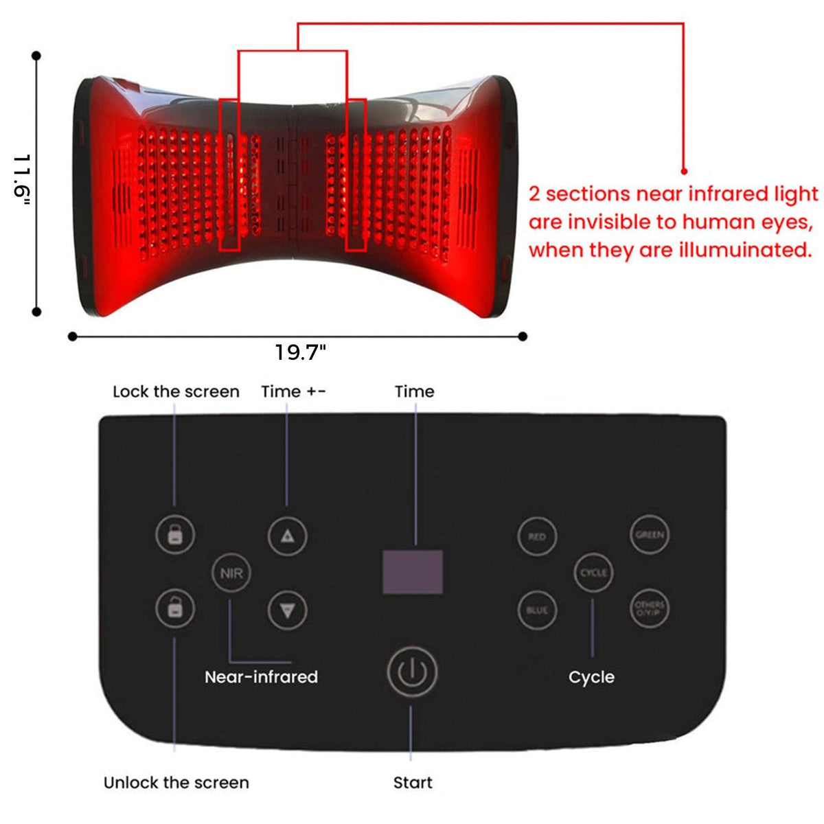 BestQool 7 Color Photon light therapy device product view