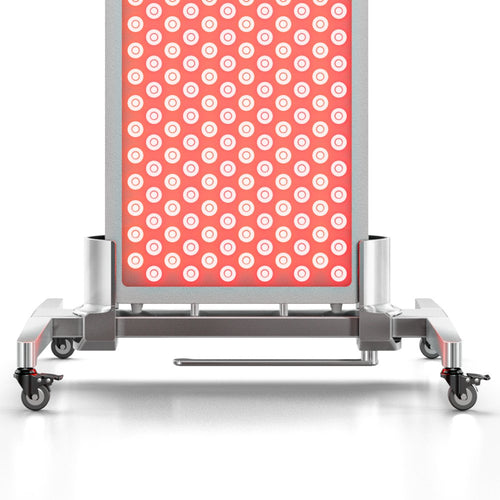 BestQool Adjustable Mobile Stand shown on a stand