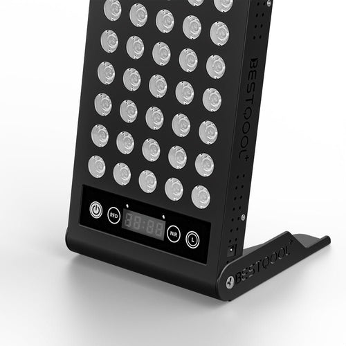 BestQool BQ40 red light therapy panel touchscreen controls and LED array