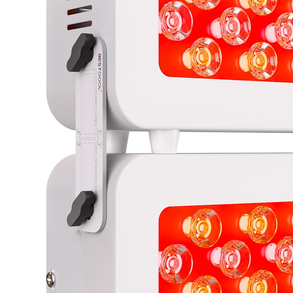 BestQool Pro100 half-body red light therapy panel close-up