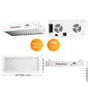 BestQool Pro100 half-body red light therapy panel dimensions and specifications
