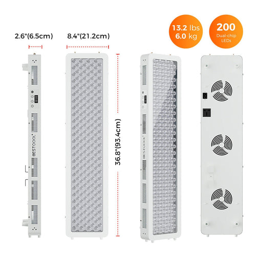 BestQool Pro200 full-body red light therapy panel product view