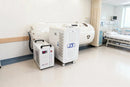 Portable Hyperbaric Chamber with Soft Shell and Supine Positioning