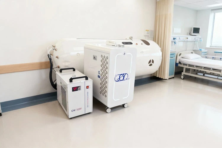 Portable Hyperbaric Chamber with Soft Shell and Supine Positioning