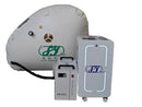 Portable Hyperbaric Chamber with Soft Shell and Seated Positioning