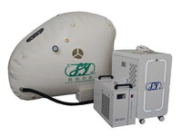 Portable Hyperbaric Chamber with Soft Shell and Seated Positioning