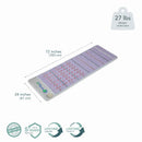 Dimensions of the HealthyLine Platinum PEMF mat, 72 x 24 in., 27 lbs