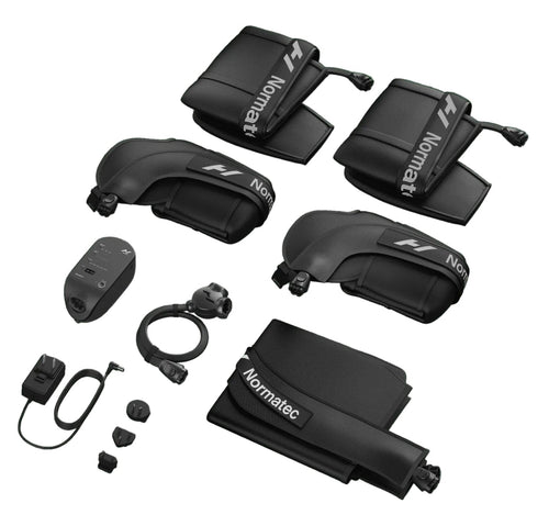 Hyperice Normatec 3 Full Body with what's included in the box.
