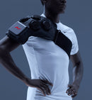 Hyperice X 2 Shoulder worn during use.