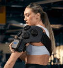 Hyperice X 2 Shoulder worn during use.