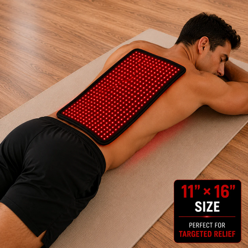 Red Light Therapy Kit with 5 Devices - Large Mat, Medium Mat, 3 in 1 Pad, Neck Wrap and Glove