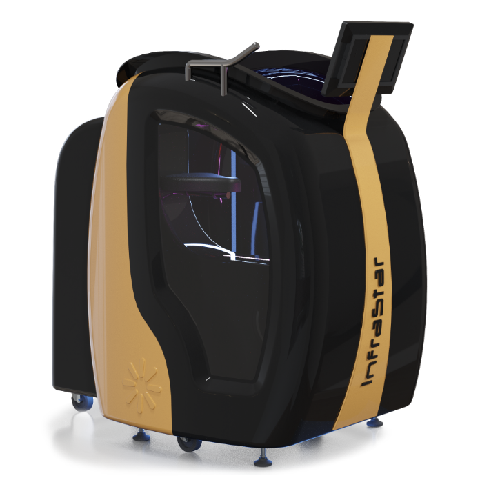 Upright Stationary Bike with Vacuum Resistance, Infrared Heat, and Cryotherapy | InfraStar Sole