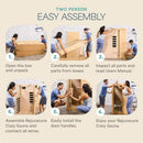 Lifepro Rejuvacure Cozy far infrared sauna assembly steps