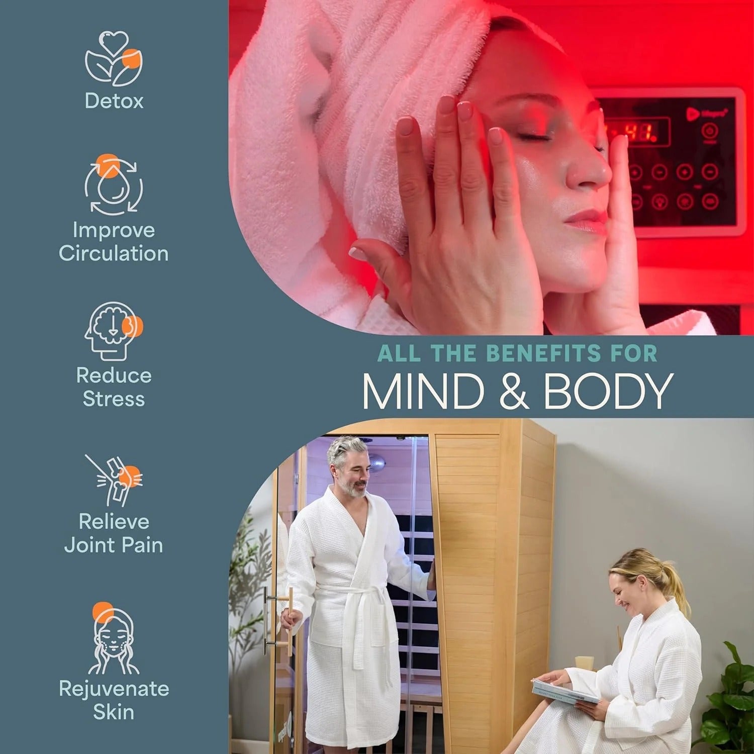 LifePro Rejuvacure Duet Two-Person Far Infrared Sauna