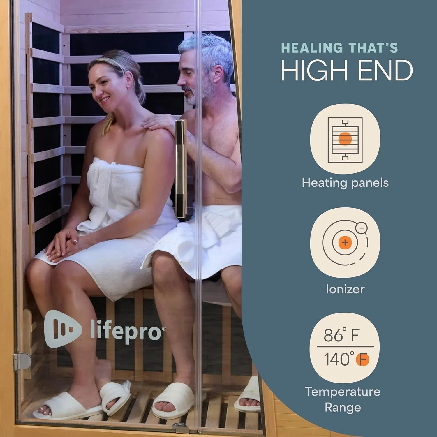 LifePro Rejuvacure Duet Two-Person Far Infrared Sauna
