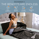 Lifepro Rejuvawrap X infrared sauna blanket in use